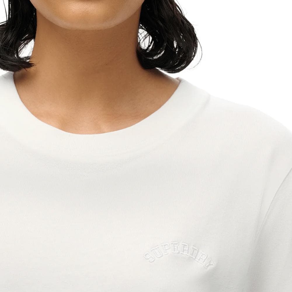 T-Shirt Blanc Femme Superdry W1011644A 2