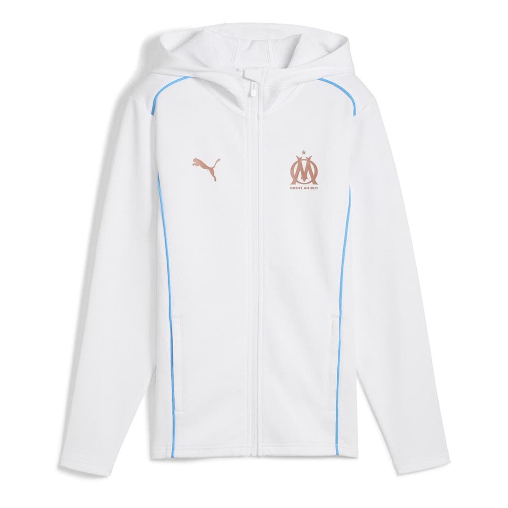 OM Sweat Zippé Blanc Junior Puma 24/25 1
