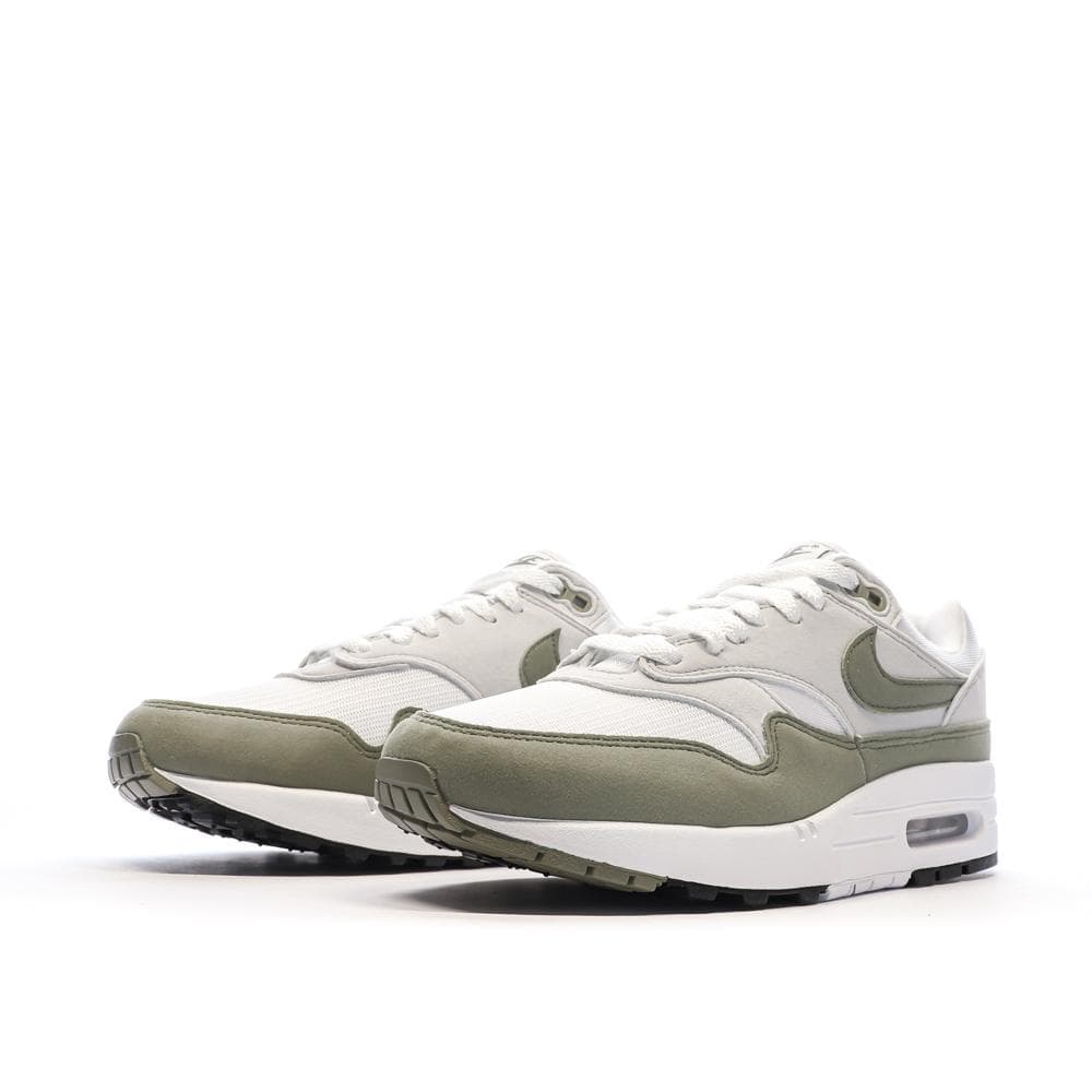 Baskets Blanches/Kaki Femme Nike Air Max 1 6