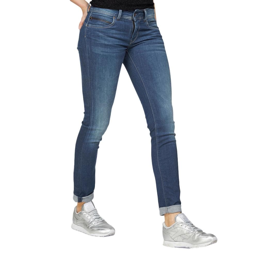 Jean Bleu Straight Femme Pepe jeans New Brooke 1