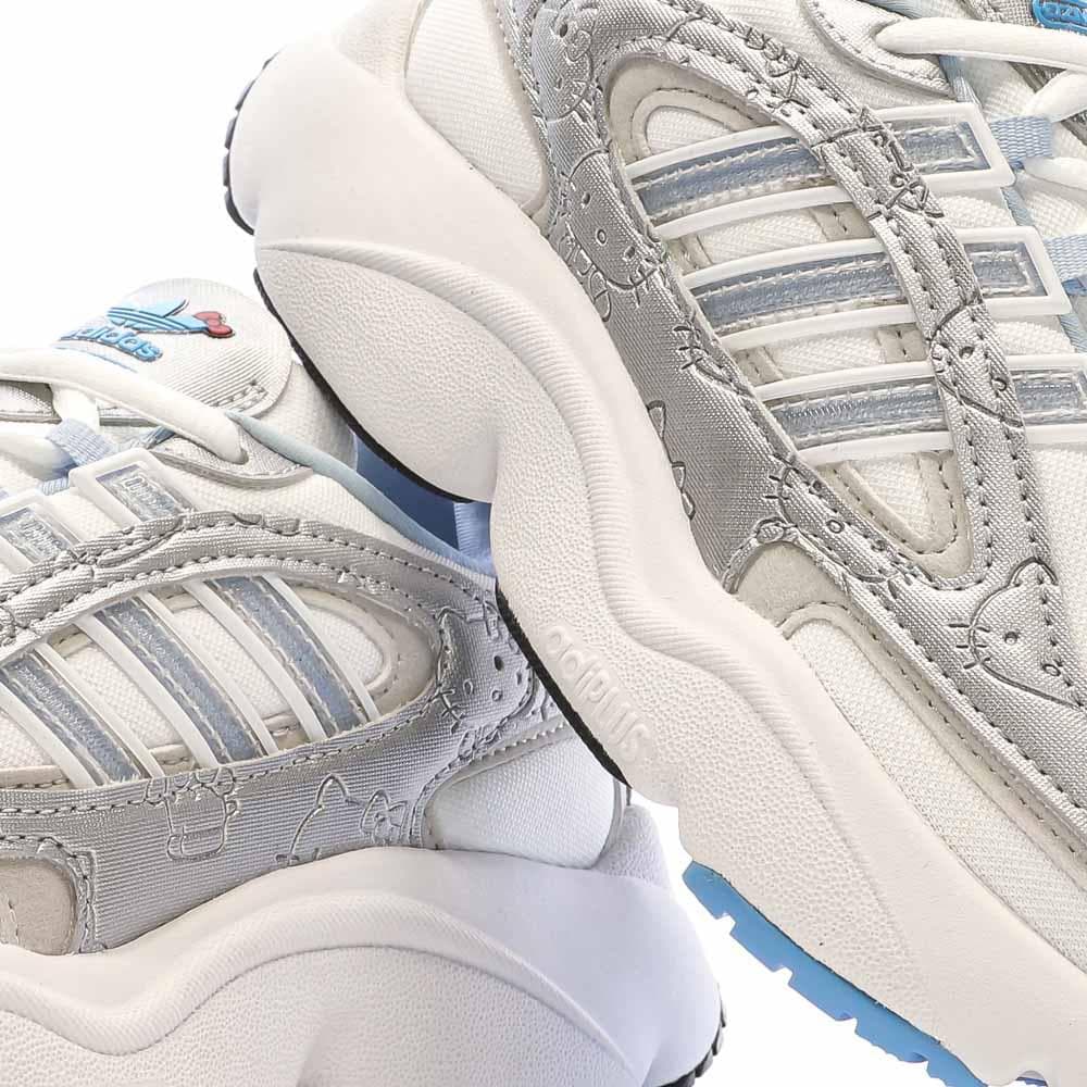 Baskets Blanches/Bleu Fille Adidas Ozmillen 7