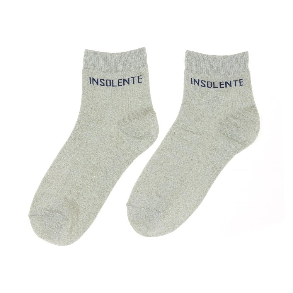 Chaussettes Gris/Doré Femme Stella Green Insolente 1