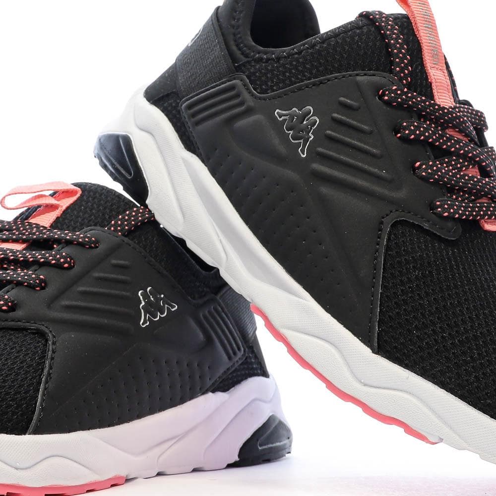Baskets Noires/Roses Fille Kappa San Puerto Lace 7