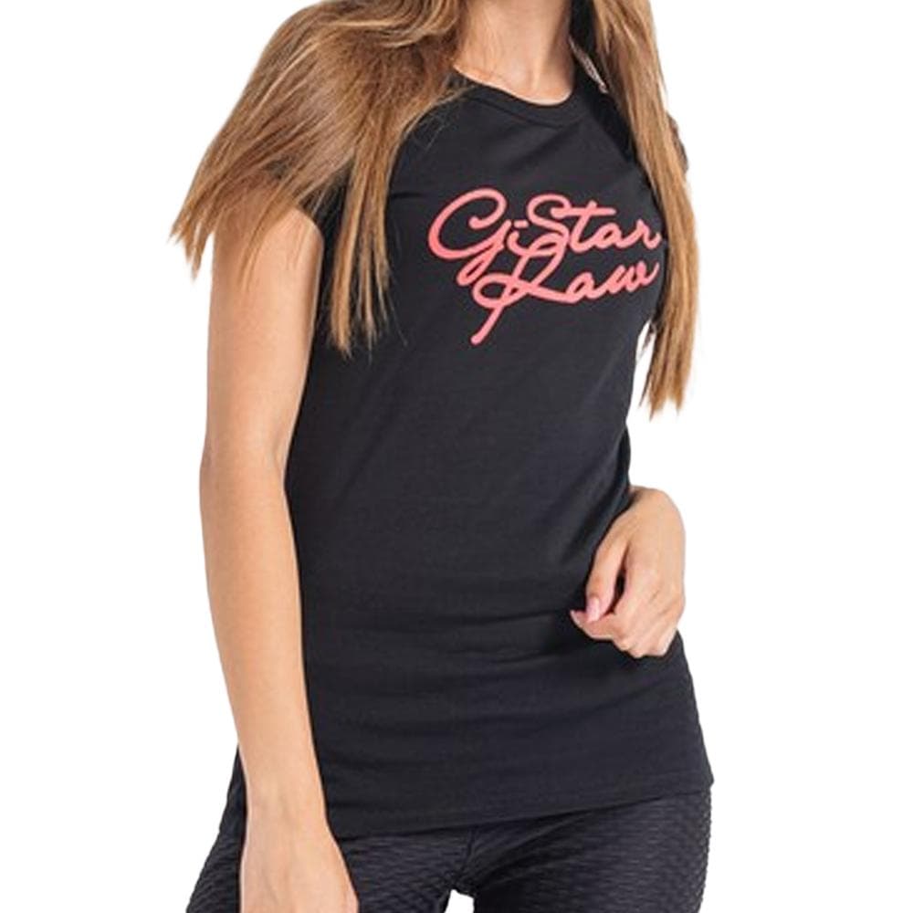 T-shirt Noir Femme G-Star Raw Cursive 1