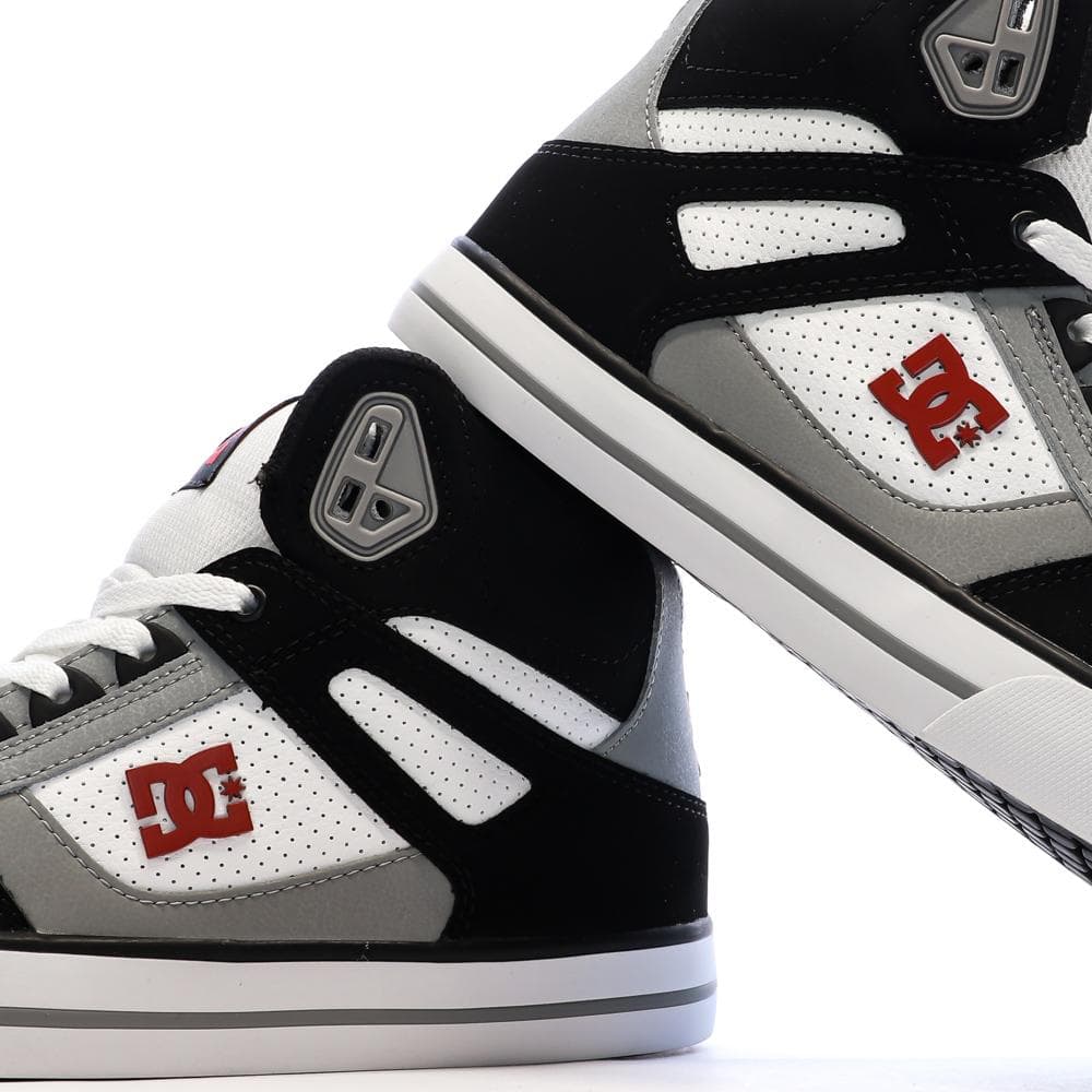 Baskets Blanches/Noir Homme Dc shoes Pure High 7