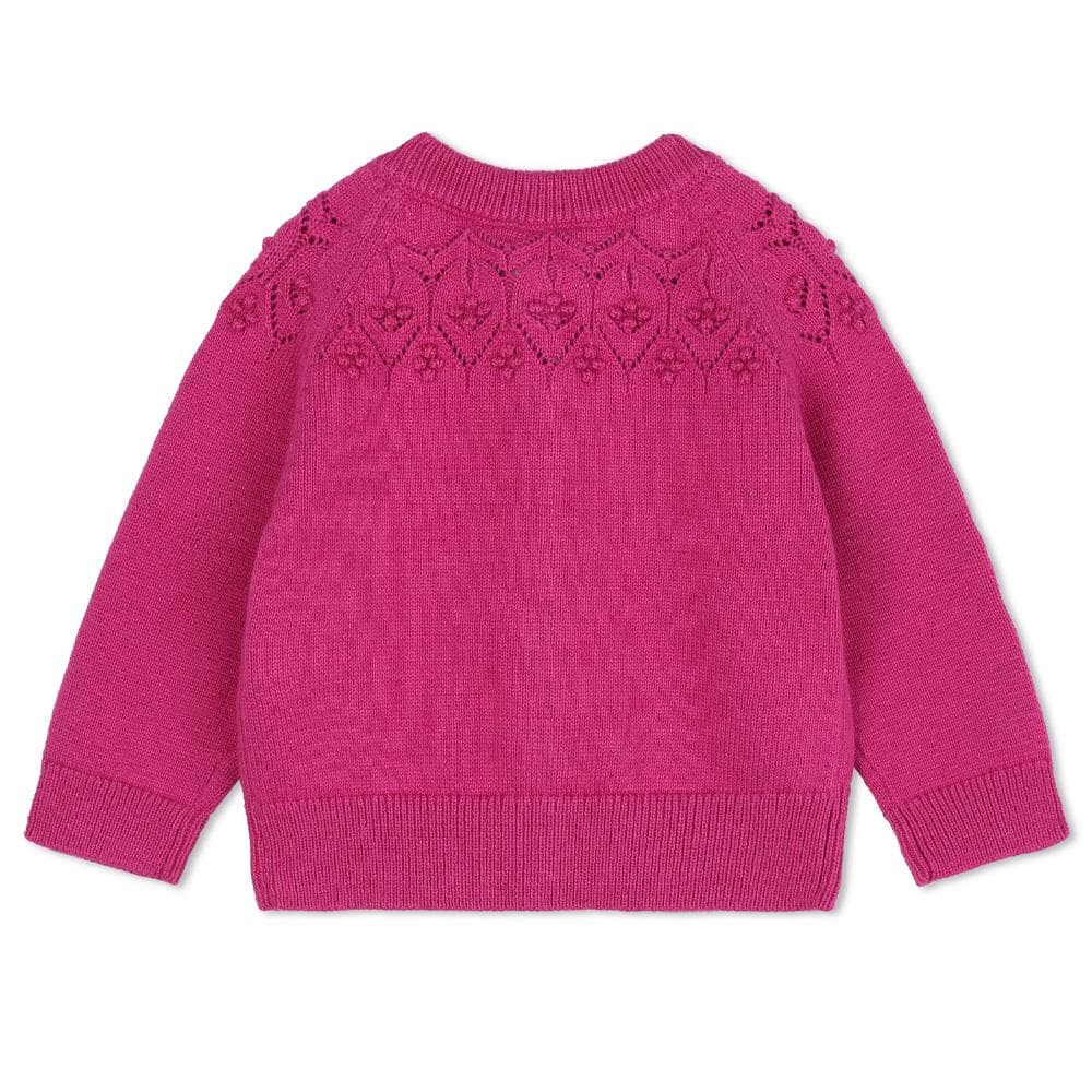 Gilet Fuchsia Bébé Fille Carrément Beau Y30211 2
