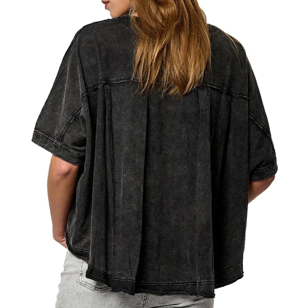 T-shirt Noir Femme Kaporal Vison 2