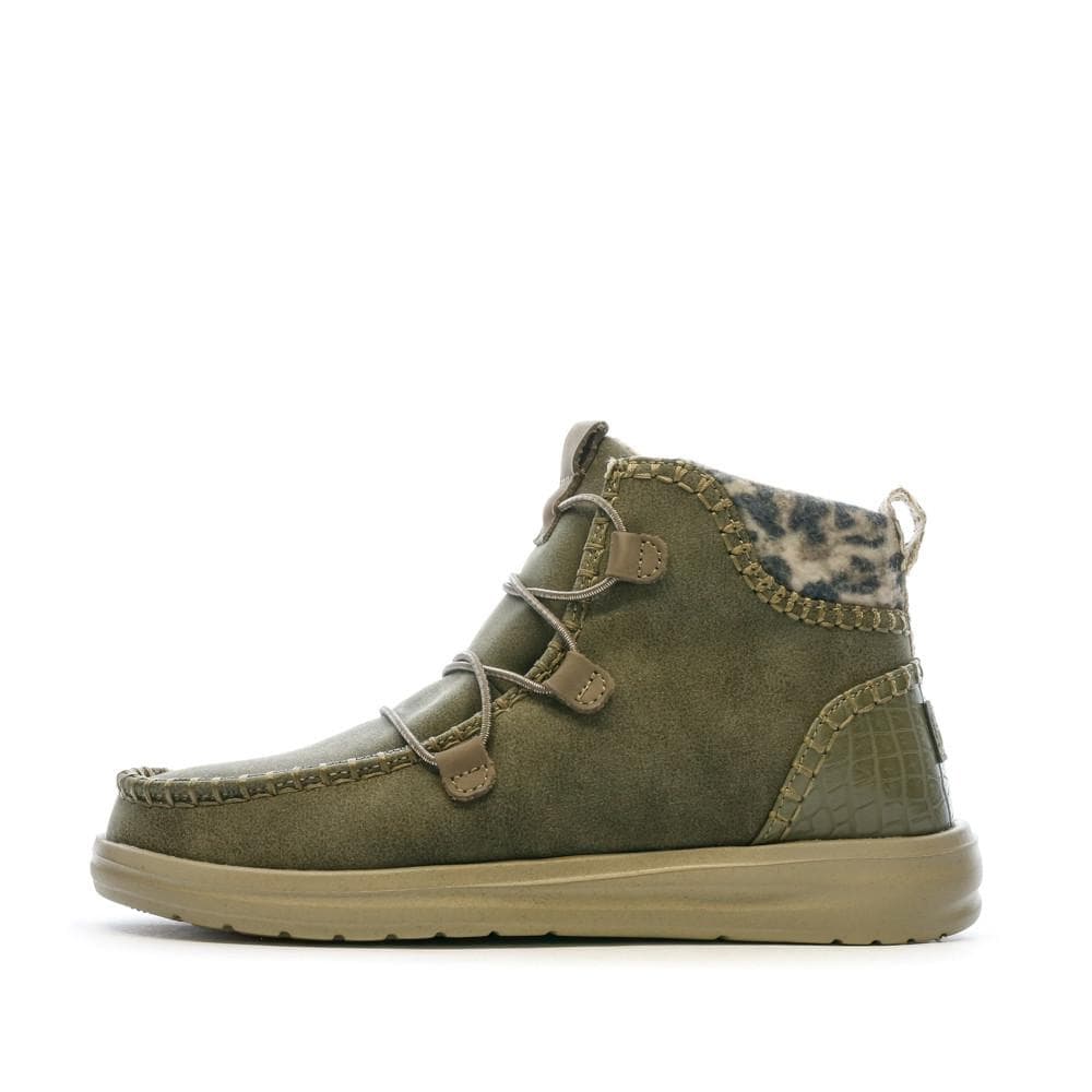 Boots Kaki Femme Hey Dude Eloise 1
