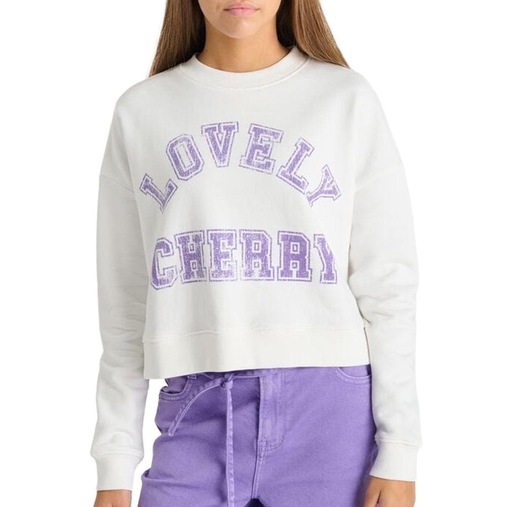 Sweat Blanc/Violet Fille Le Temps Des Cerises Stephagi 1
