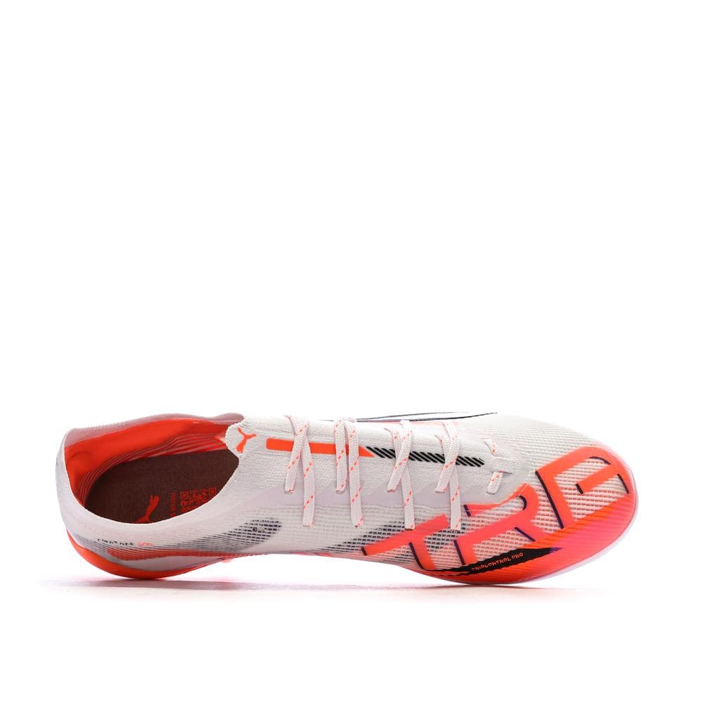Chaussures de Football Blanc/Rouge Homme Puma Ultra 5 Ultimate Ag 4