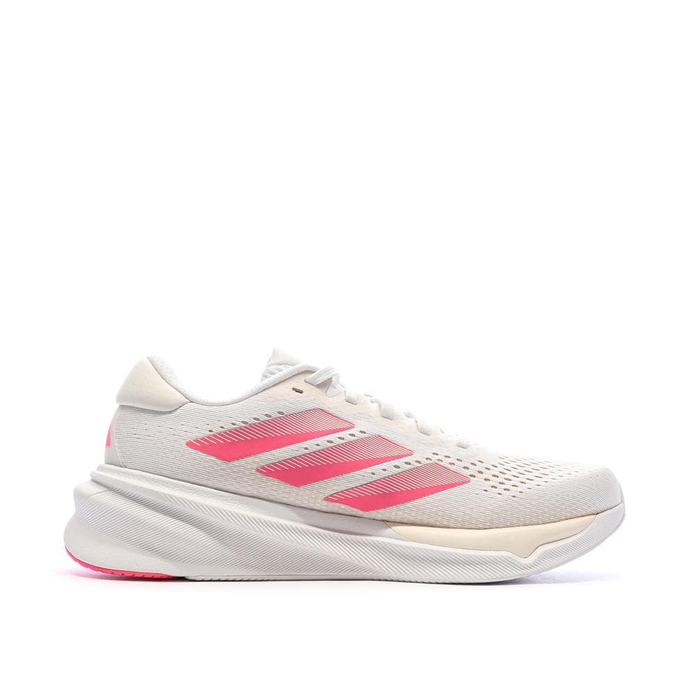 Baskets Blanches/Roses Femme Adidas Stride 2