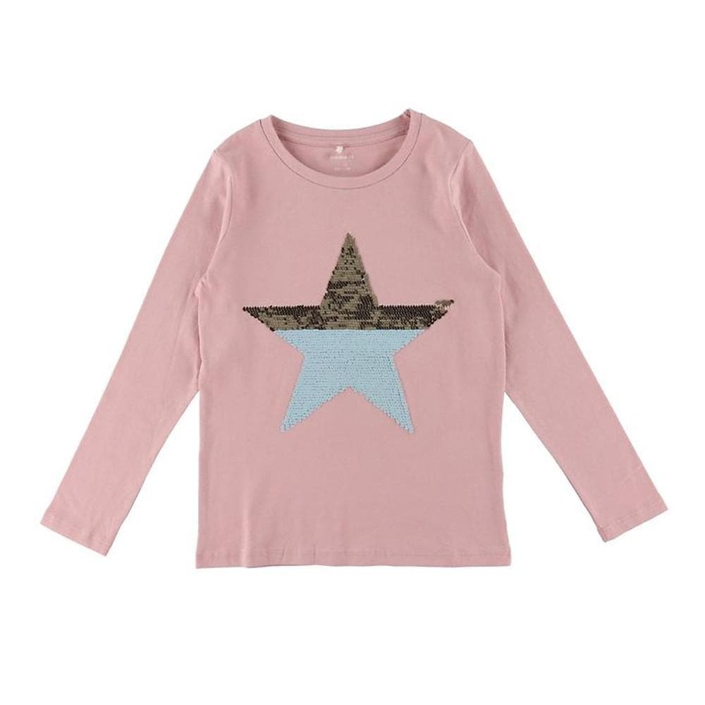 T-shirt Manches Longues Rose Fille Name it Tania 1