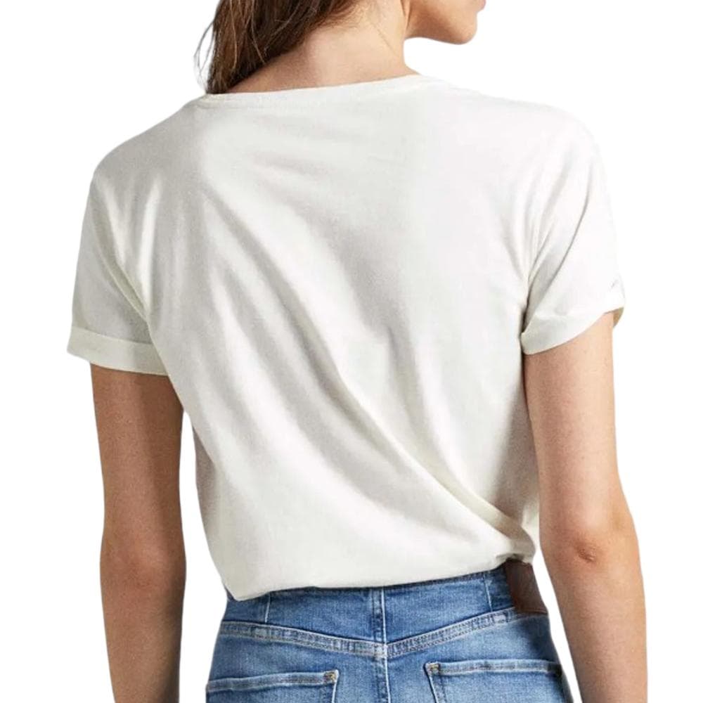 T-shirt Écru Femme Pepe Jeans Vivian 2