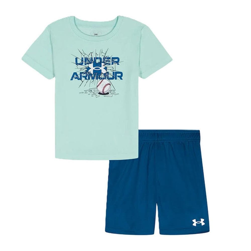 Ensemble Bleu/Vert Garçon Under Armour Break Ball 1