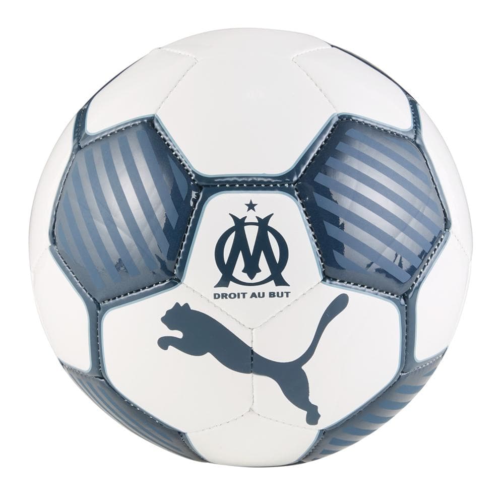 OM Mini Ballon Blanc/Bleu Puma 084435-11 1