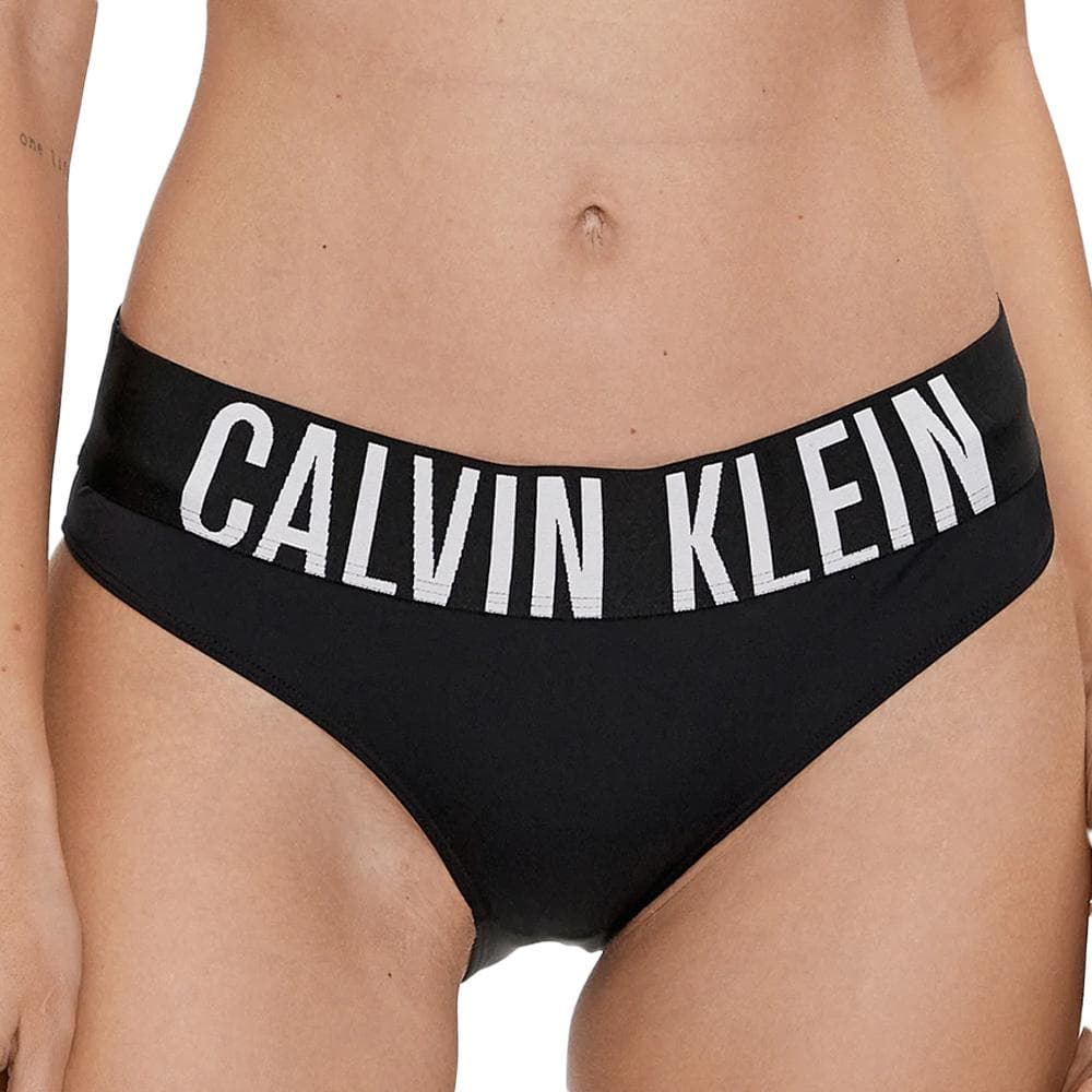 Culotte Noir/Blanc Femme Calvin Klein Jeans Bikini 1