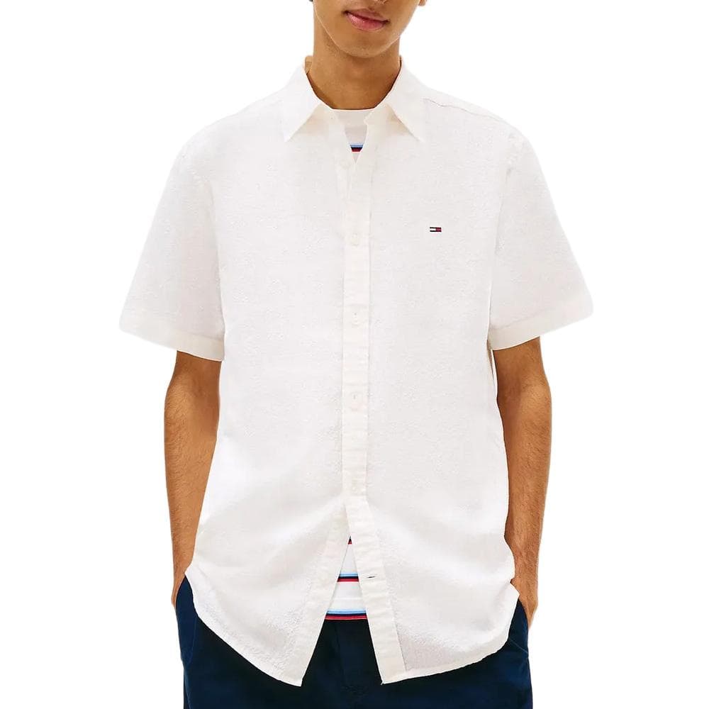Chemise Blanche Homme Tommy Hilfiger Seersucker 1