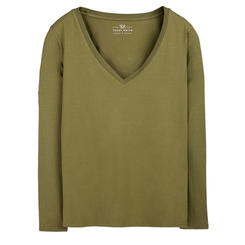 T-shirt Kaki Femme Teddy Smith Mianas 1