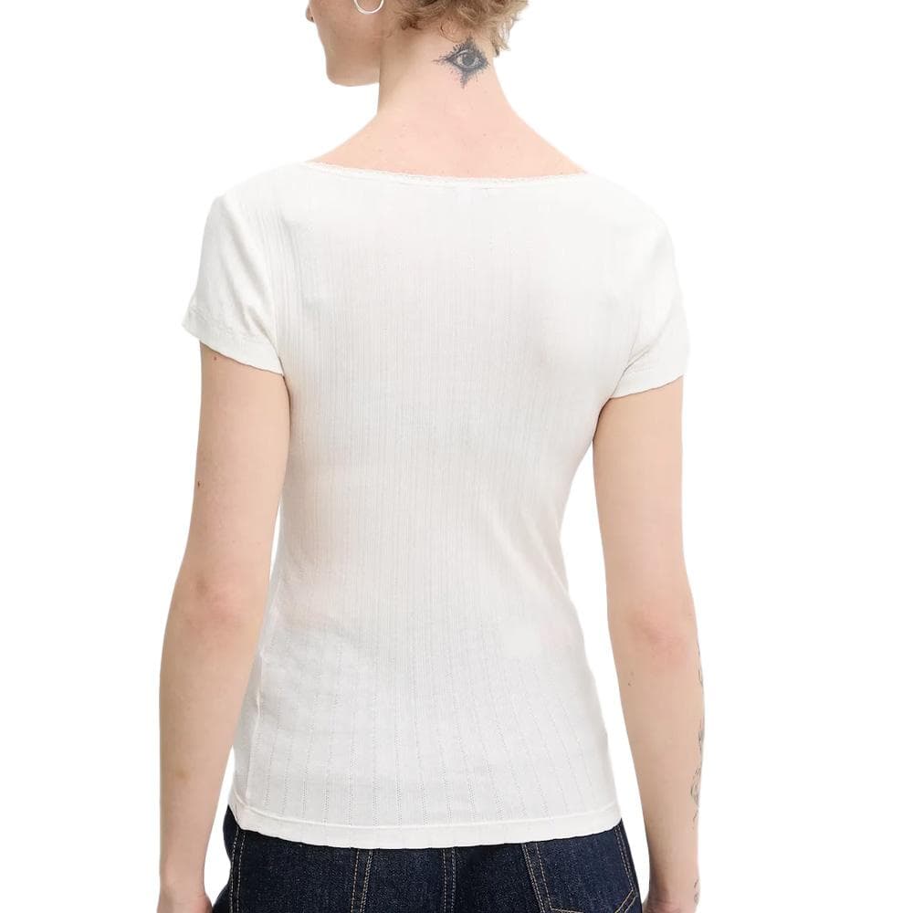 T-Shirt Blanc Femme Tommy Hilfiger DW0DW21570 2