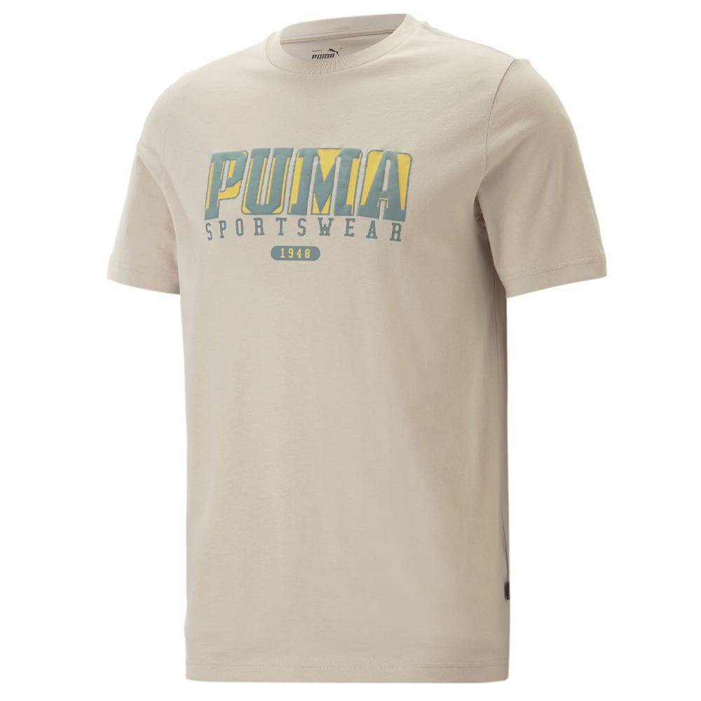 T-Shirt Beige/Vert Homme Puma Runtrain 1
