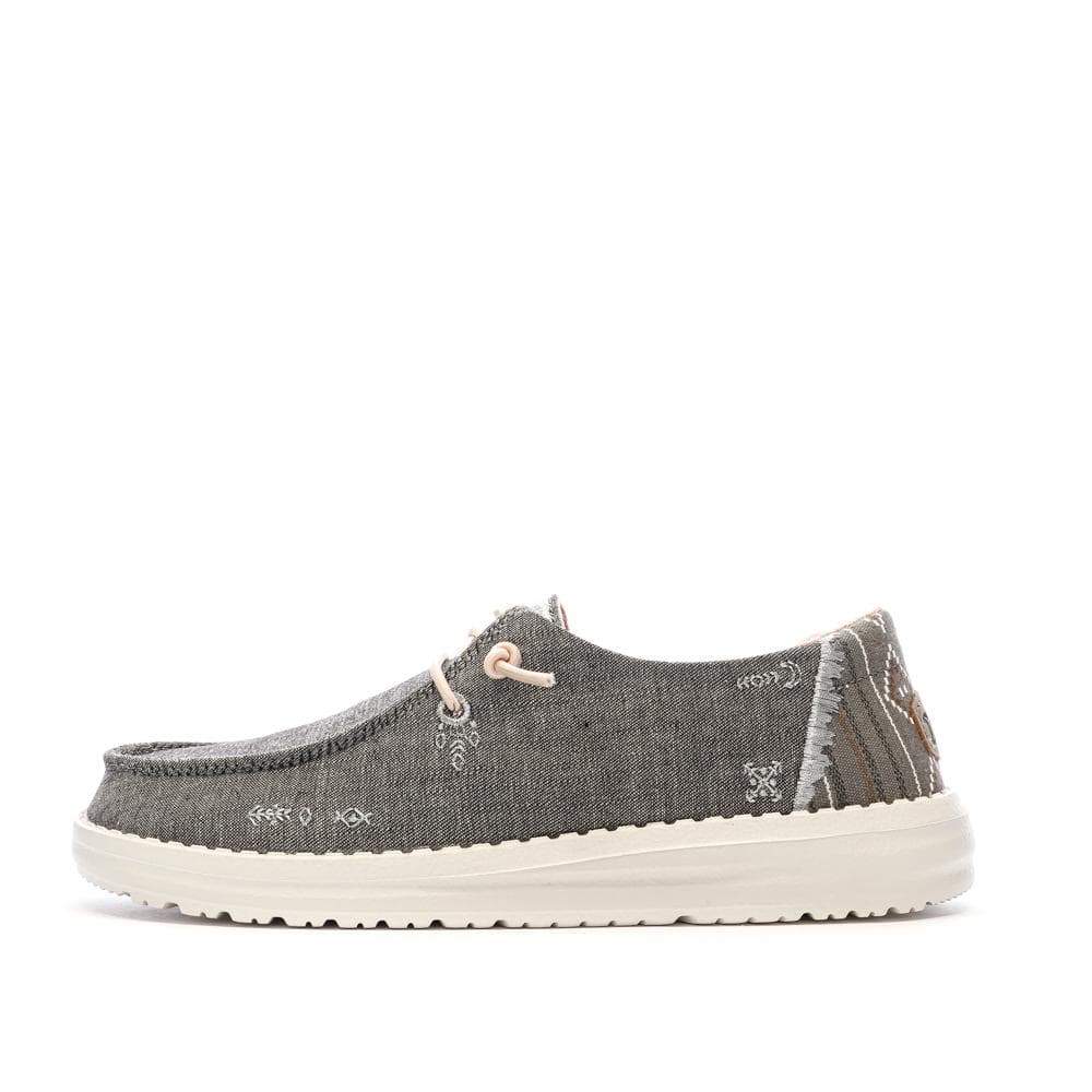 Chaussures Grises/Roses Femme Hey Dude Wendy Boho 1