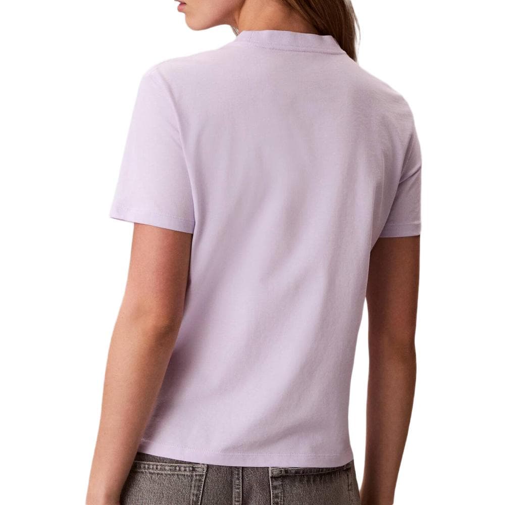 T-Shirt Violet Femme Calvin Klein Jeans Clasic Monologo 2