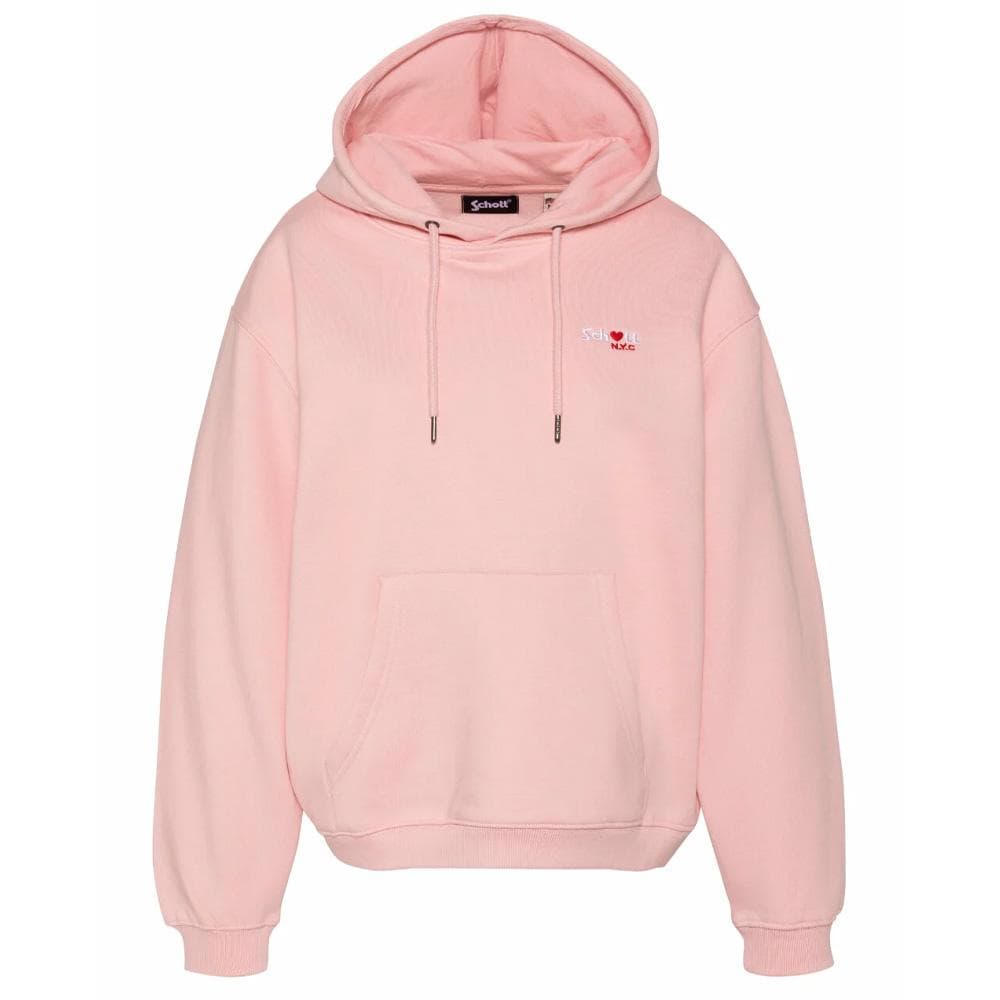 Sweat Rose Femme Schott SWHBRODEDW 1