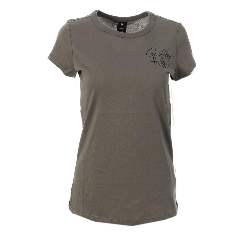 T-shirt Gris Femme G-Star RAW Handwritten 1