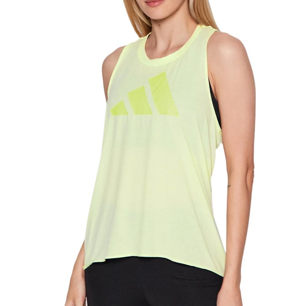Débardeur Vert Femme Adidas 3barlogo 1