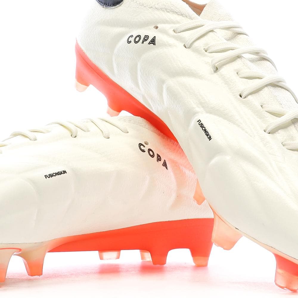 Chaussures de Foot Ecru/Orange Homme Adidas Copa Pure 2 Elite KT FG 7