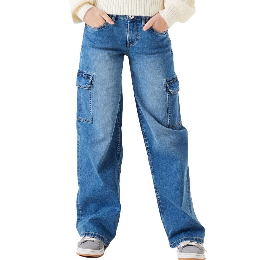 Jean Large Cargo Bleu Fille Garcia U42525 1