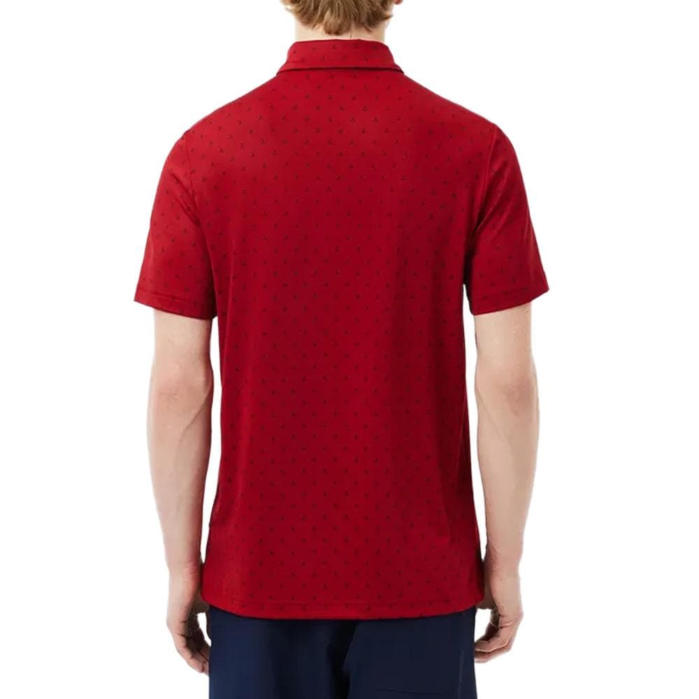 Polo de Golf Rouge Homme Lacoste regular fit protection UV 3