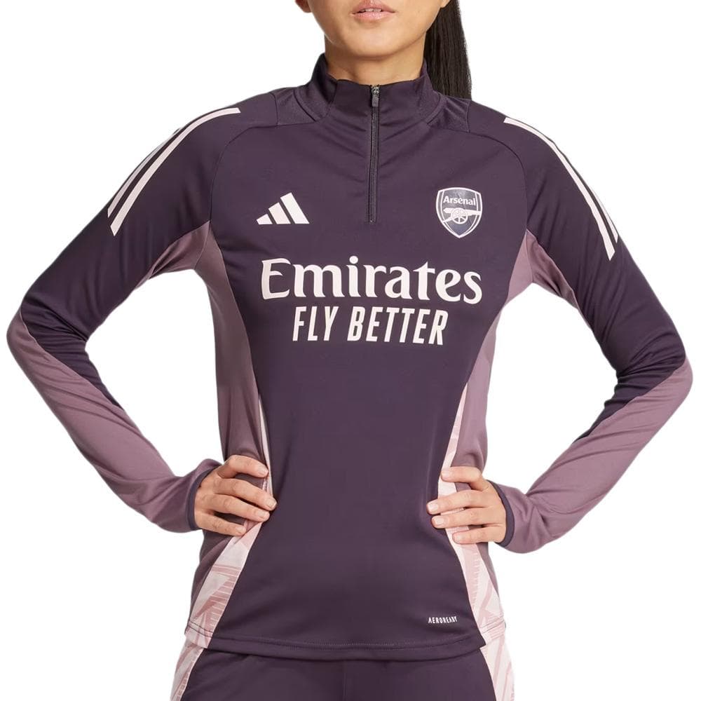 Arsenal Sweat Training 1/4 zip Prune Femme Adidas 24/25 1