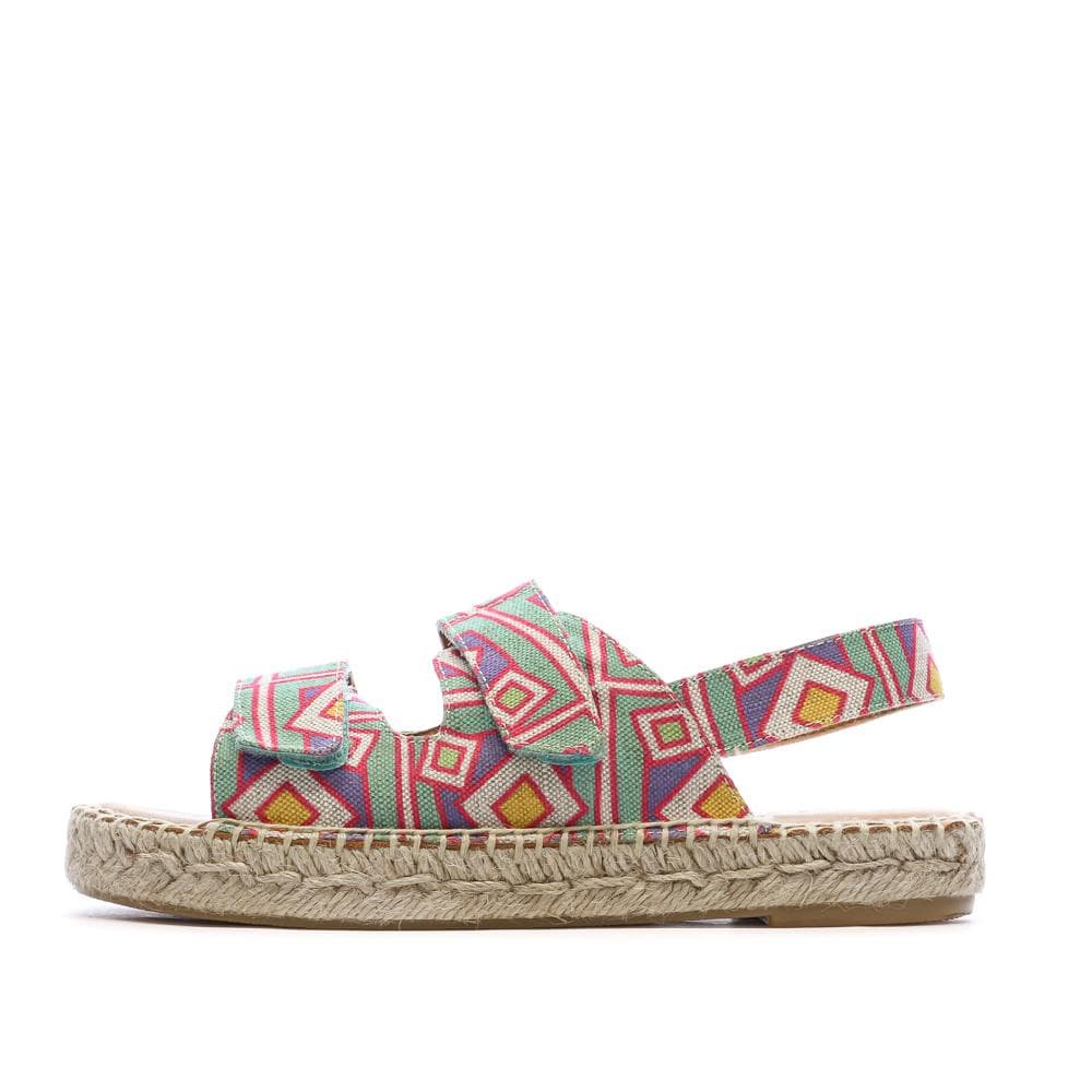 Sandales Roses/Vertes Fille Pare Gabia Doris 1