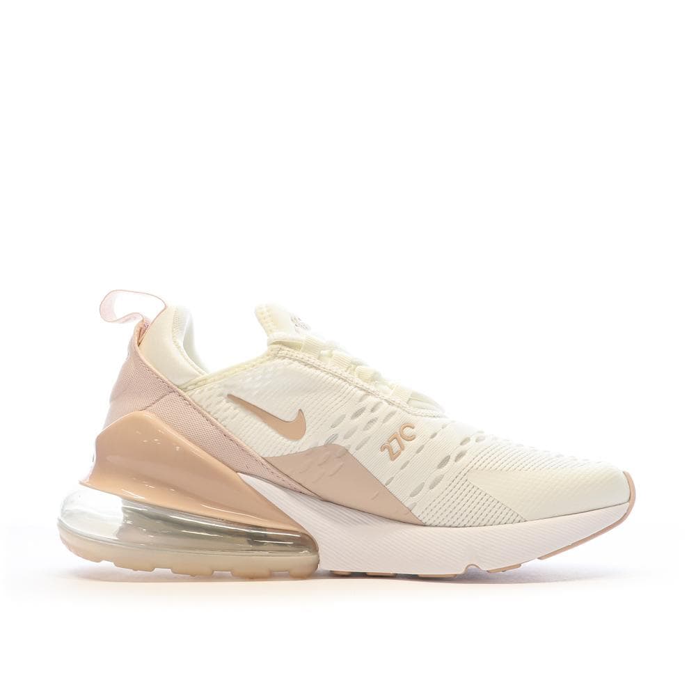 Baskets Blanches/Rose Femme Nike Air Max 270 2
