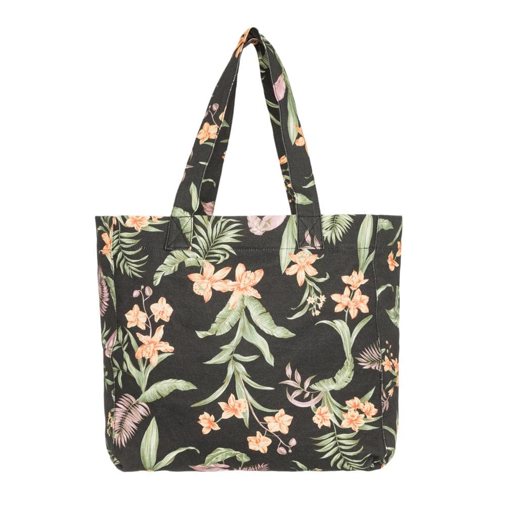Tote Bag Noir à Fleurs Femme Roxy Anti Bad Vibes 2