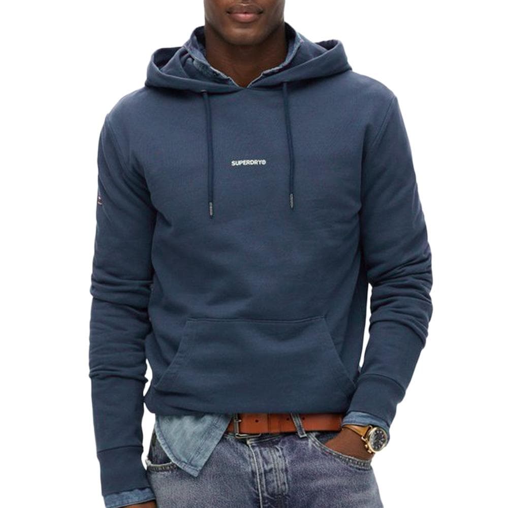 Sweat à Capuche Marine Homme Superdry Plain Hood 1