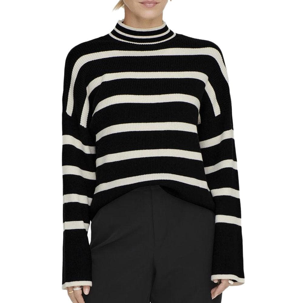 Pull Noir/Beige Femme Only Libi 1