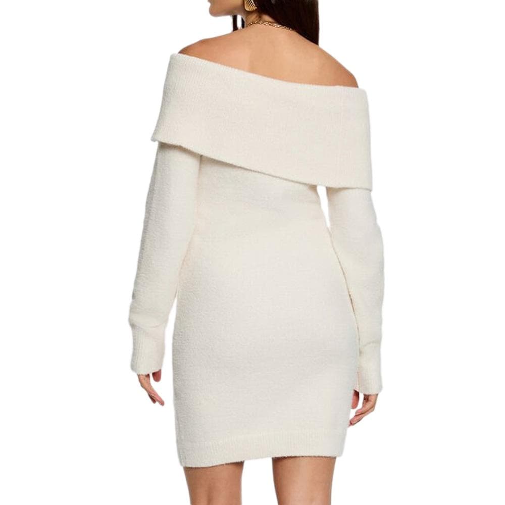 Robe Courte Beige Femme Morgan Bardot 2