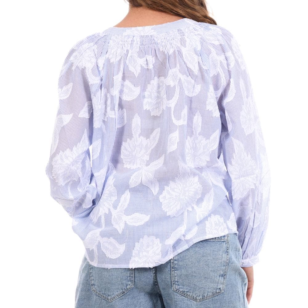 Blouse Bleu/Blanche Femme Goa Iko 2