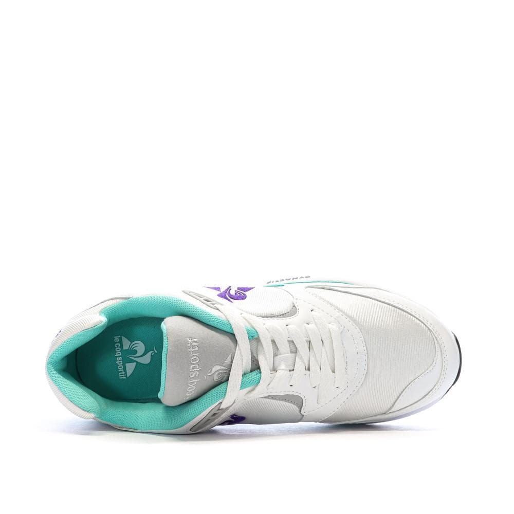 Baskets Blanche/Verte/Violet Homme Le Coq Sportif Lcs R1100 Nineties 4