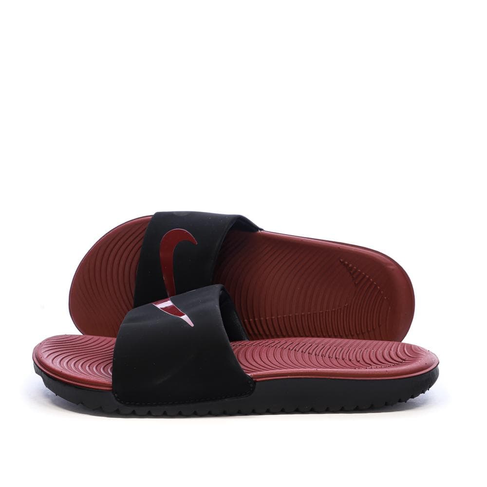 Sandales Bordeaux/Noires Homme Nike Kawa Slide 1