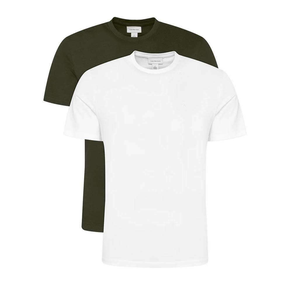 Lot de 2 t-shirts Blanc/Noir Homme Calvin Klein Jeans Ss Classic 1