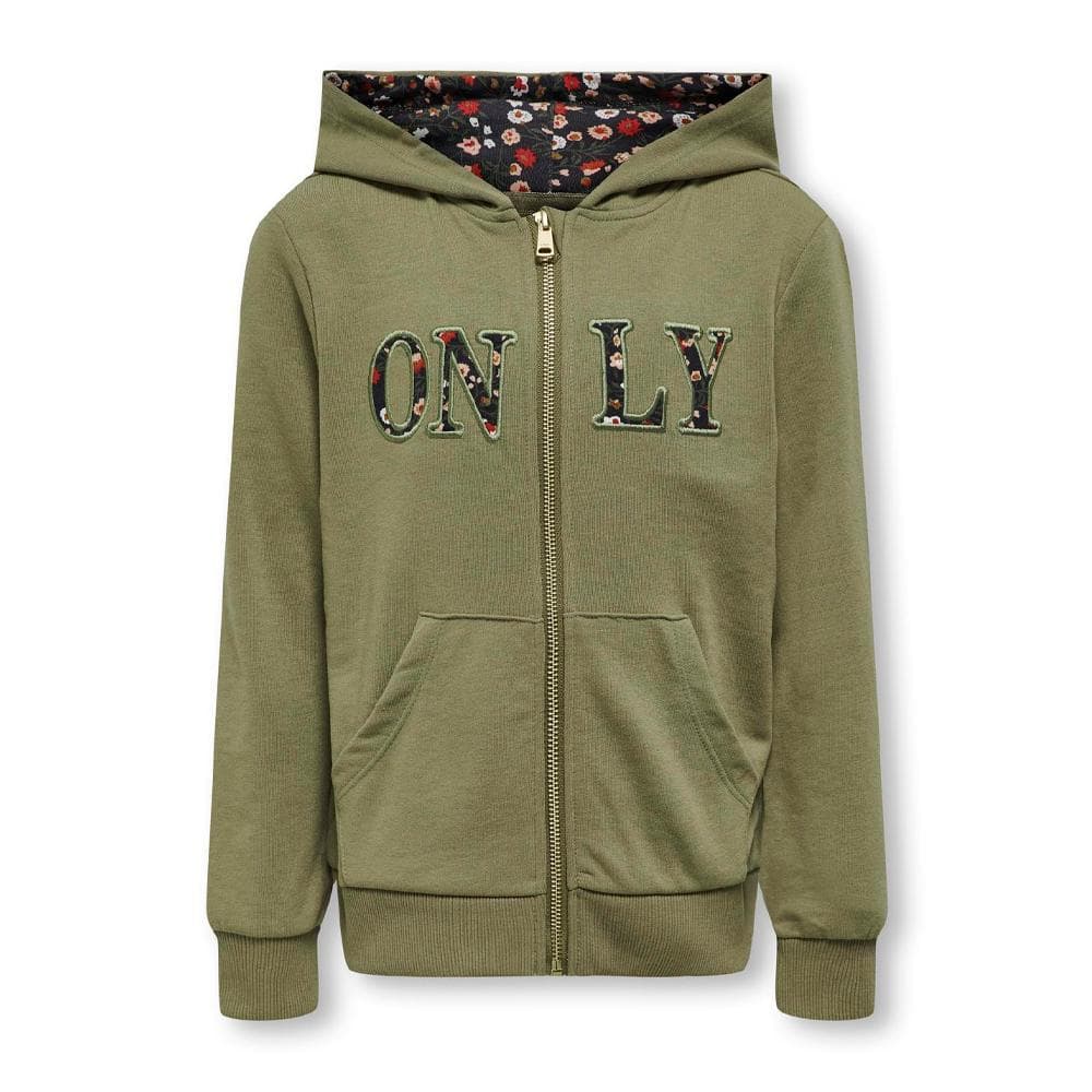 Sweat à capuche vert Fille Kids ONLY Kogrosa 1