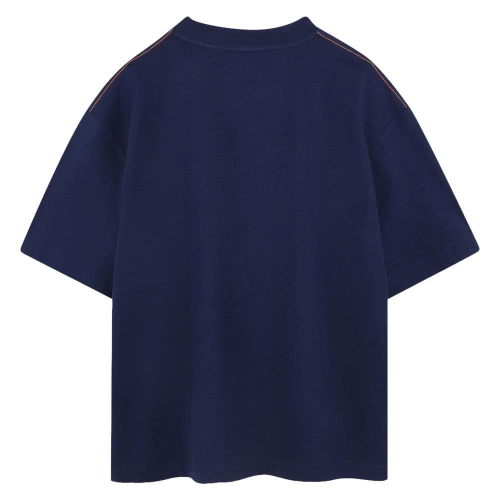 T-Shirt Bleu Garçon TimberlandT60433 2