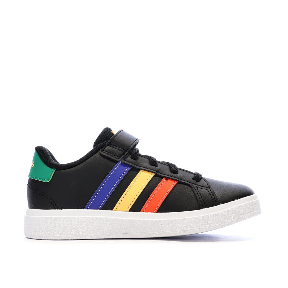 Baskets Noires/Vertes Garçon Adidas Grand Court 2.0 2
