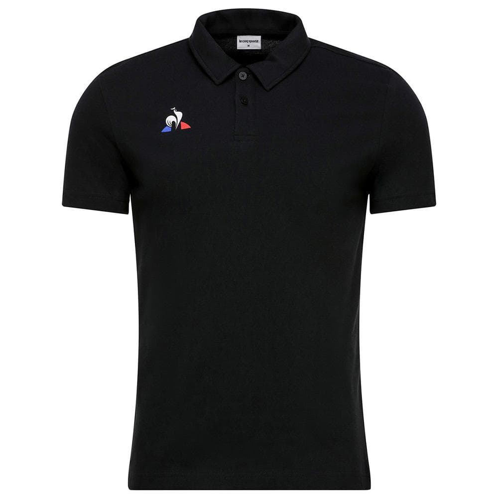Polo Noir Homme Le Coq Sportif Presentation 1