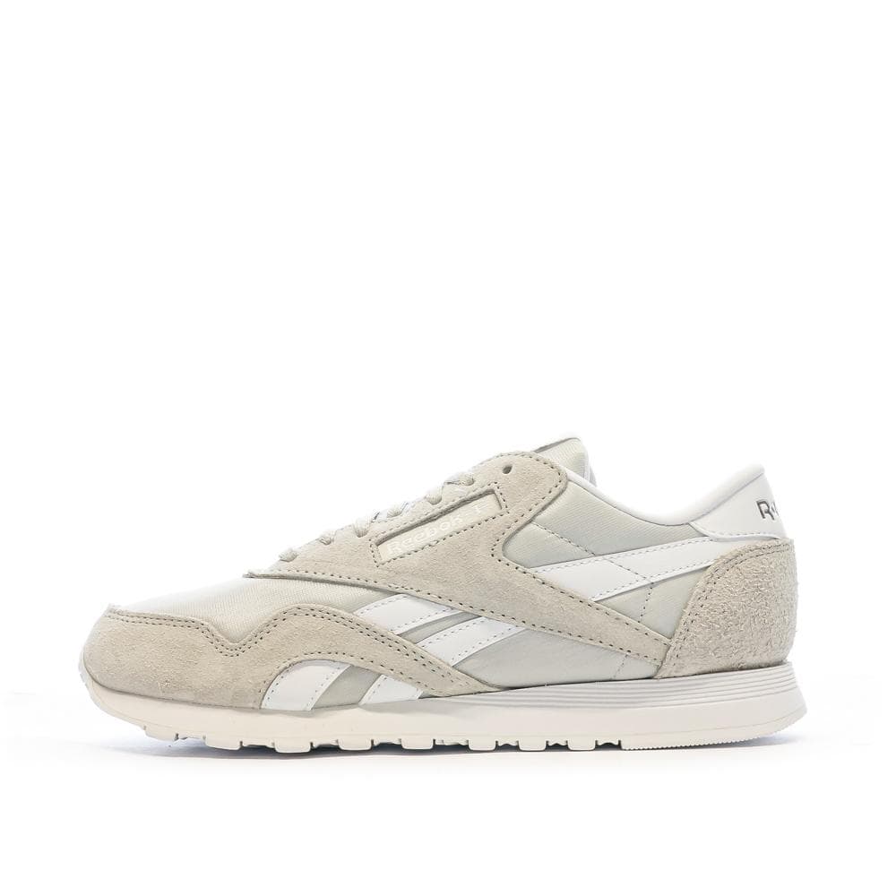 Baskets Blanches/Grises Femme Reebok Cl Nylon 100033441 1