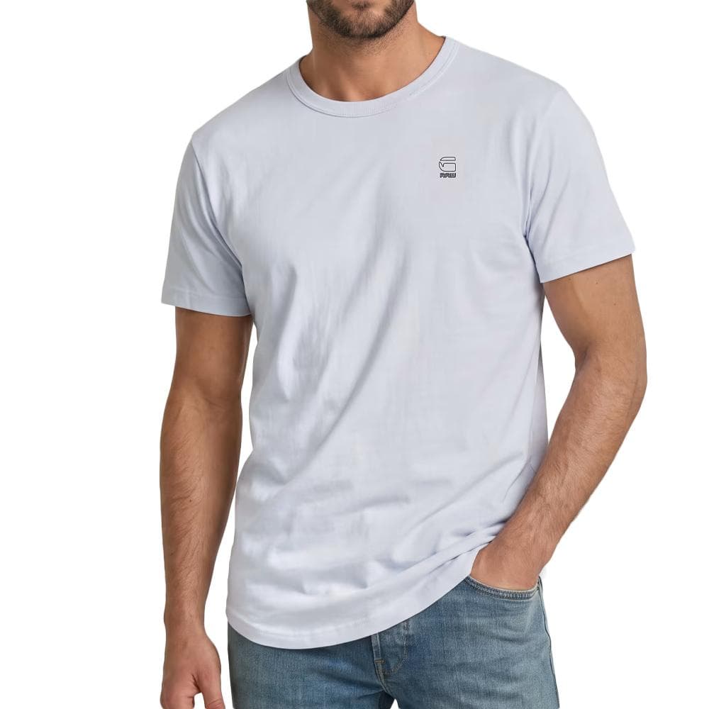 T-Shirt Blanc Homme G-Star RAW Logo 1