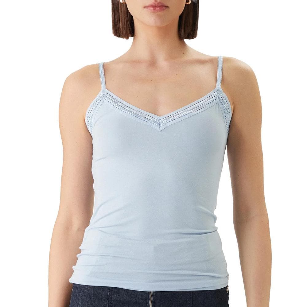 Débardeur Bleu Clair Femme Morgan Barba 1